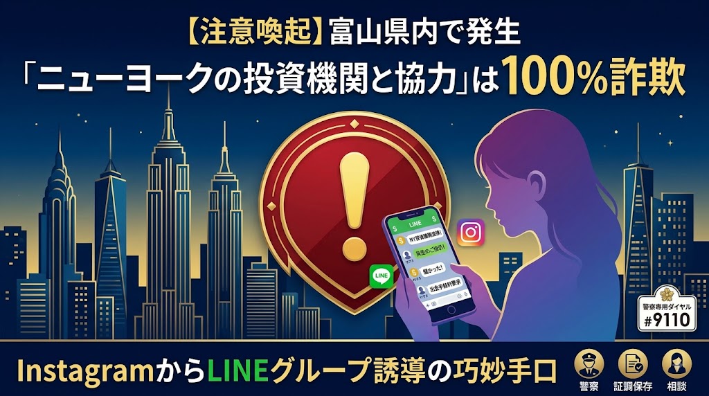 【注意喚起】「ニューヨークの投資機関と協力」は詐欺？InstagramからLINEに誘う手口と対処法