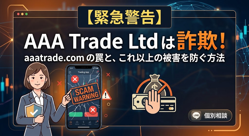 【注意喚起】AAA Trade Ltd（aaatrade.com）は投資詐欺？出金拒否の手口と被害拡大を防ぐ対処法