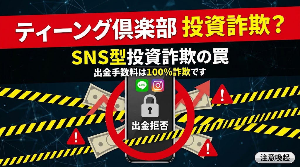 ティーング倶楽部は投資詐欺？出金できない理由と危険な勧誘手口・対処法を解説