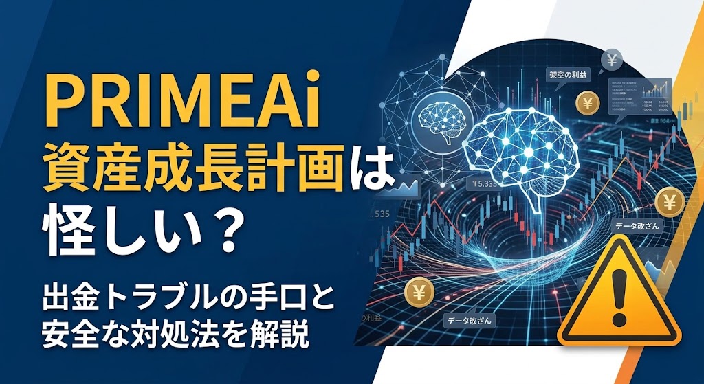 PRIMEAi資産成長計画は怪しい？出金トラブルの手口と安全な対処法を解説